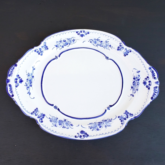 Hand Painted in Portugal Art Pottery Platter